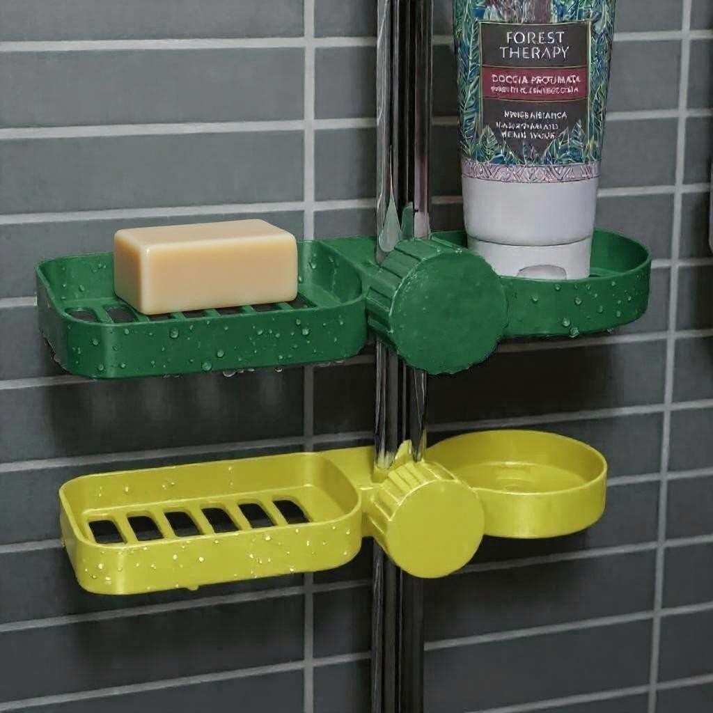 Cruise & Home Shower Caddy - Fits 18-25mm (0.70"-0.98") Poles - Dual Bottle or Bottle and Soap