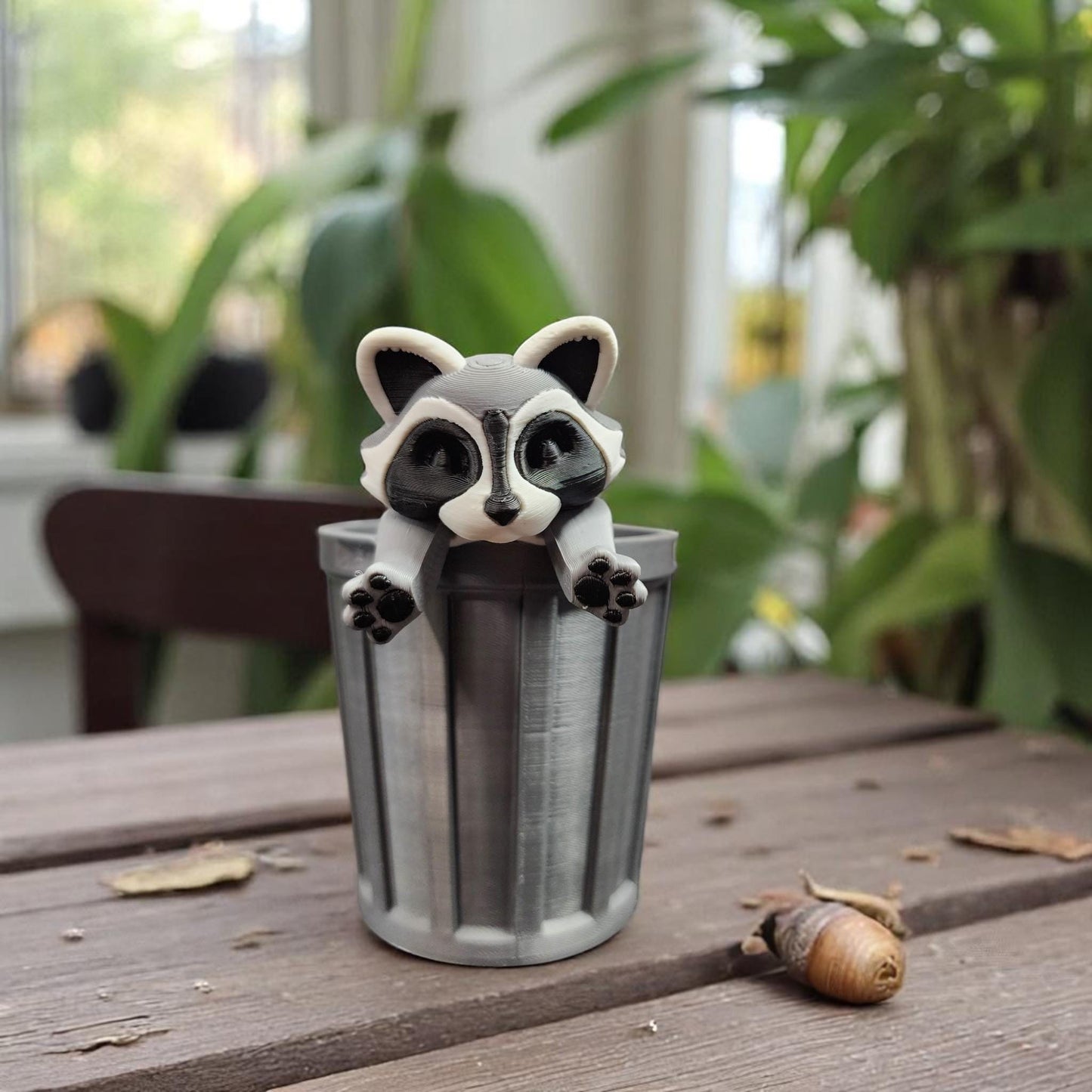 Sensory 3D Animal Figures - Articulated Skunk, Raccoon, Opossum - Desk Decor & Fidget Fun - With Container Options