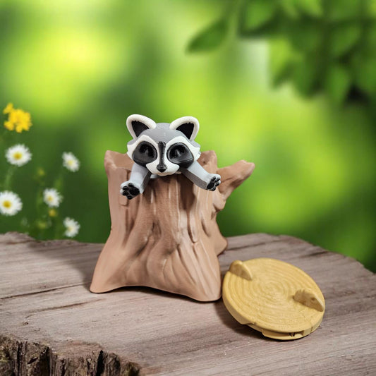 Articulated Woodland Critters - Skunk, Raccoon, Opossum - Poseable Fidget Toys - Individual or Set