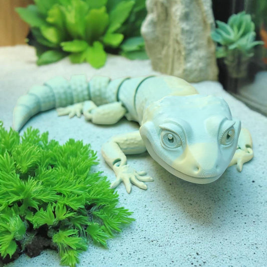 Articulated Bearded Dragon Figure - Bendable Dragon Toy for Reptile Enthusiasts - Unique Posable Decor