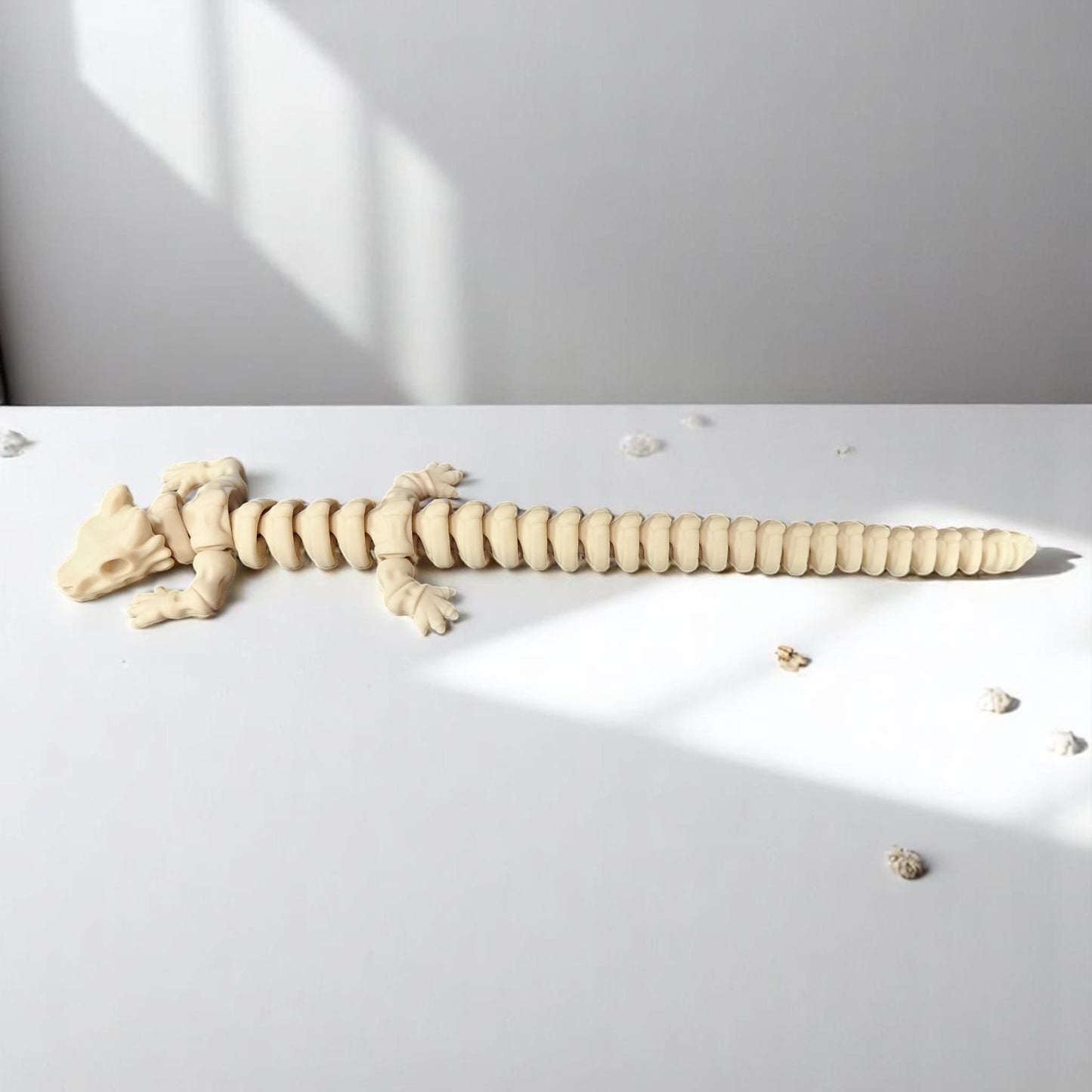 Articulating Dragon Skeleton - Fantasy Creature - Posable Dragon Toy & Decor