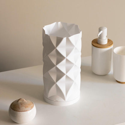 Diamond Lamp - Modern 3D Printed Ambient Light - Tall Geometric Table Lamp - Unique Home Decor