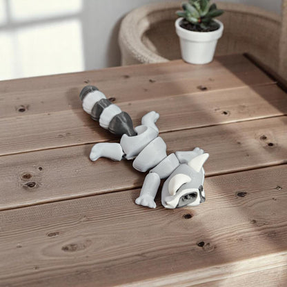 Articulated Woodland Critters - Skunk, Raccoon, Opossum - Poseable Fidget Toys - Individual or Set