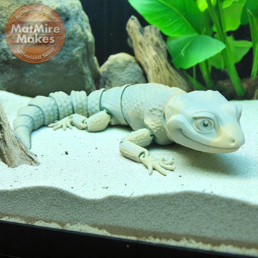 Articulated Bearded Dragon Figure - Bendable Dragon Toy for Reptile Enthusiasts - Unique Posable Decor