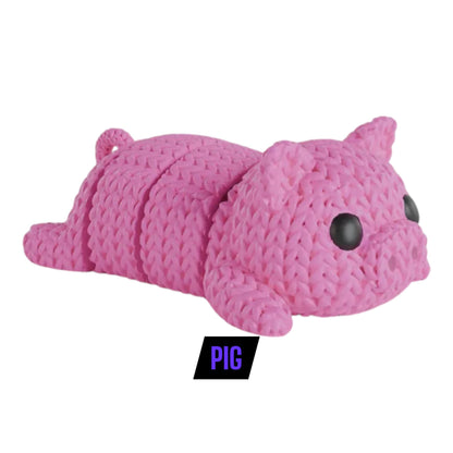 Flexi Knitimals: Articulated Knit-like Animal Toys - Posable & Playful Companions! New animals added almost weekly!